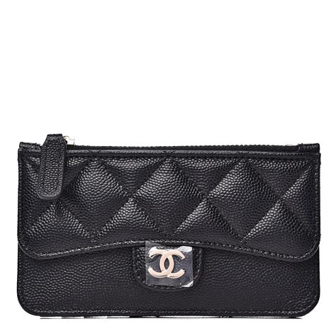 chanel flap card|chanel card holder zip wallet.